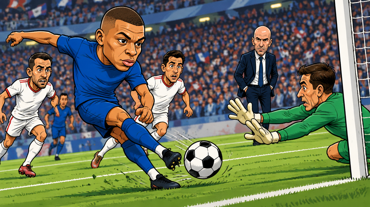 Mbappé marca el primer gol de la era Zidane y se lesiona cinco minutos después