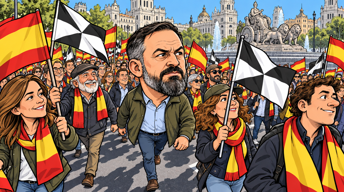 PP y Vox marchan juntos por Ceuta en una manifestación que pide juzgar a Sánchez por traición
