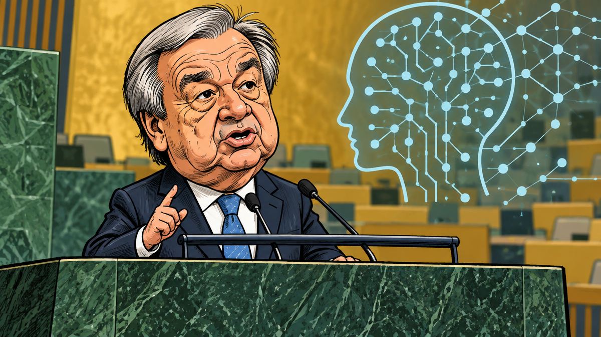 Guterres se despide pidiendo gobernar la IA: "Los robots asesinos no deben tener cabida en nuestro futuro"
