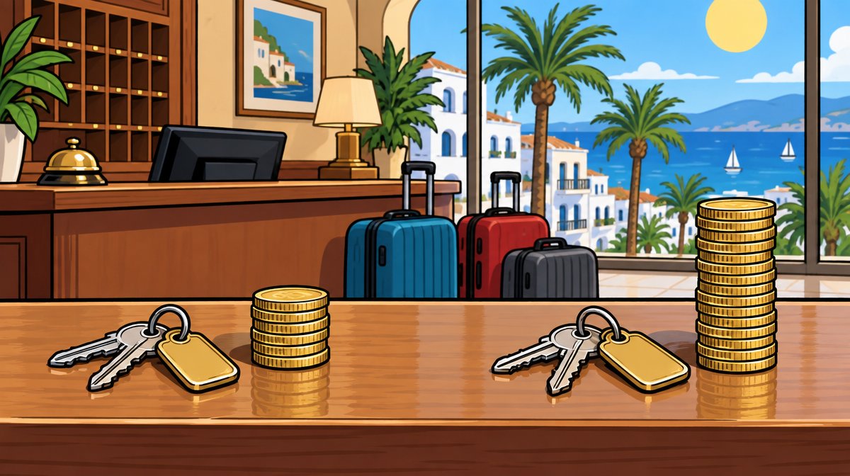 Los hoteles ganan más con casi los mismos huéspedes: los precios suben un 6,3 % y las noches, un 1,4 %